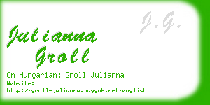 julianna groll business card